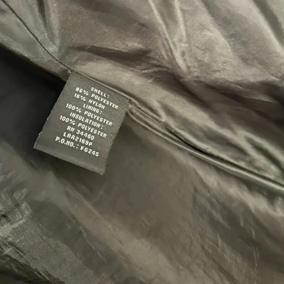 Vintage London Fog Manhattan Black Quilted Button Down Jacket Size Small Petite - Picture 4 of 6